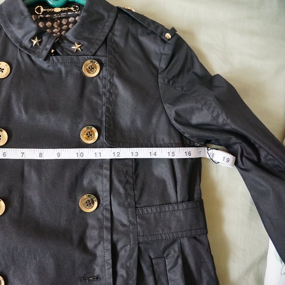 Gucci Double Breasted Short Trench Coat in Black (Size 38 EU) - Picture 11 of 16